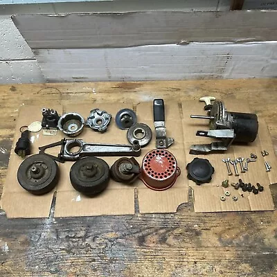 Vintage Lawnmower Parts LOT Deck Wheel Recoil Pull Starter Ignition Switch Keys • $5