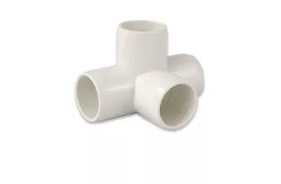 1-1/4   4 Way PVC Fitting White (4-PK) • $17.75