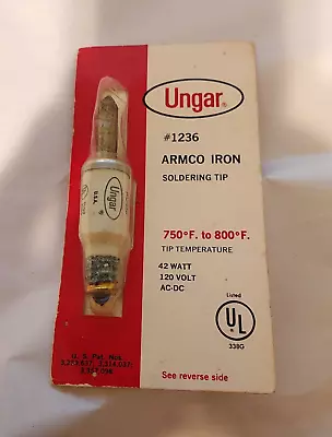 Vintage UNGAR Soldering Tip No. 1236  NEW IN PACKAGE. NOS • $11