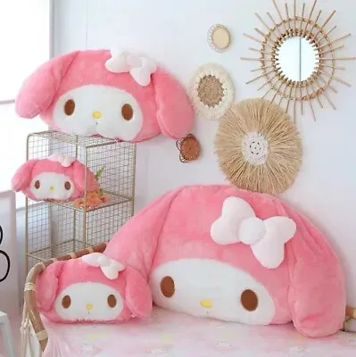 Kawaii Sanrio My Melody Plush Toy Large Throw Pillow Soft Pink Cushion Girl Gift • £5.80