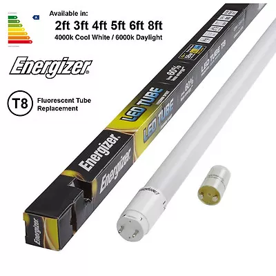 ENERGIZER HighTech T8 T12 Led Tube 2ft 4ft 5ft 6ft • £11.38