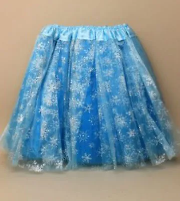 £4.99 • Buy Blue Turquoise Glitter Tutu Fancy Dress Skirt Childrens Childs Party Dance