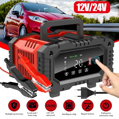 Battery Charger Automatic Smart Trickle Charger AutomotiveBattery Maintainer • $18.99