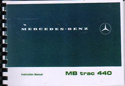 Mercedes-Benz  MB Trac 440  Tractor Operator Instruction Manual Book • £20