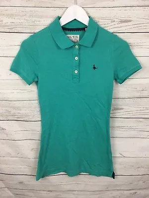 Women's Jack Wills Polo Shirt - UK8 - Turquoise - Great Condition • £18.99