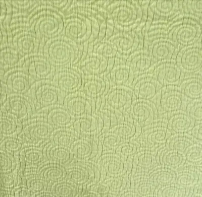 Queen GARNET HILL Green Tumbled Swirl Matlasse Coverlet Bedspread • $119.95