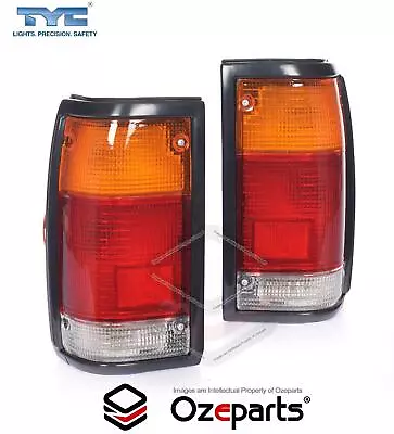 Set Pair LH+RH Tail Light Black For Ford Courier PC PD Mazda B Ser Bravo UF Ute • $66