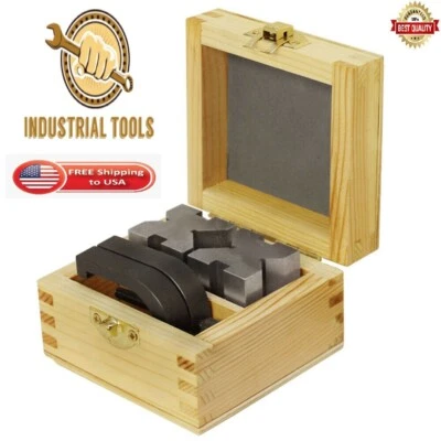 $46.86 • Buy NEW V-Block And Clamp Sets Hardened Steel 90 Degree Angle 2  X 1-1/2  X 1-1/2 