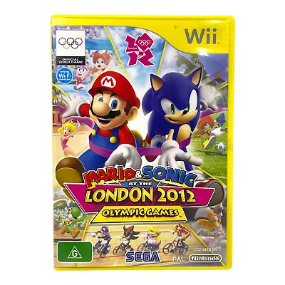 Mario & Sonic At The London 2012 Olympic Games *Complete* Nintendo Wii PAL • $23.90