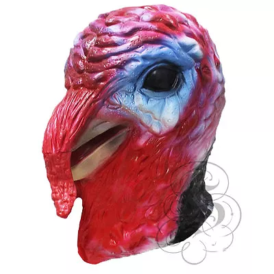 £25.99 • Buy Latex Animal Realistic TURKEY BIRD Head Thanksgivings Christmas Dress Up Mask 