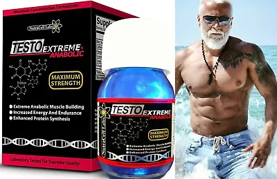 Testosterone Hormone Booster / BUILD MUSCLE/ GET RESULTS YOU WANT! $65 • $56.98