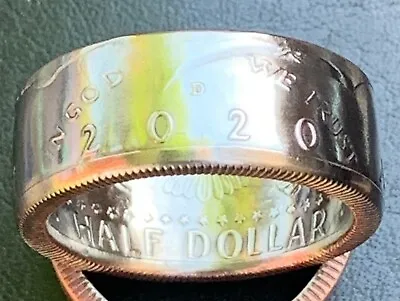 1971-2022 Kennedy Half $ Coin Ring Size 8-17 Pick The Year. Handmade. Free S&H • $25.98