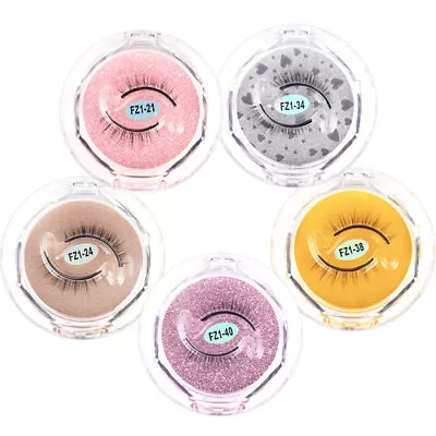 £2.69 • Buy Reusable Self Adhesive 3D False Eyelashes Natural Long Thick Fake Eye Lashes Box