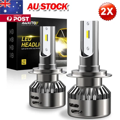 H7 H1 H11 LED Headlight Kit 24000LM Globes Car Bulbs High Low Beam 6500K White • $35.99