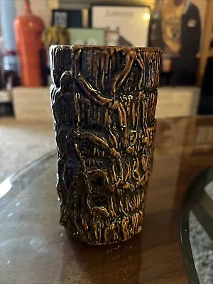 Tiki Mug Munktiki Glossy Brown Cork And Net Sold Out Nautical 2014 7 Inches • $28