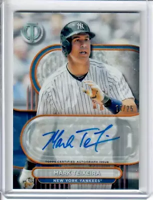 2024 Topps Tribute MARK TEIXEIRA Certified Autograph Card 14/25 GOLD Yankees • $6.50