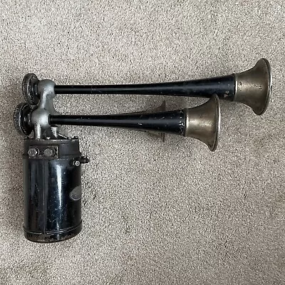 Sparton Bugle Model 2-1928 Triple Tone 3 Air Horn Vintage 1920s Motor Spins • $99.99