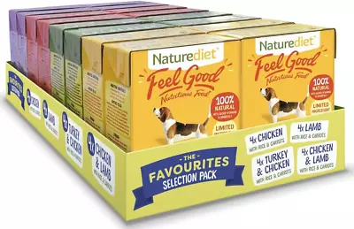 NATUREDIET Feel Good Selection Pack Complete Wet Food 390g Pack Of 16 • £25.07