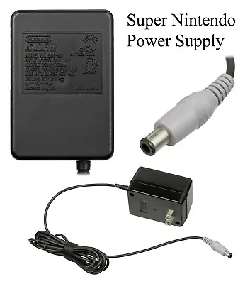 Super Nintendo AC Adapter Power Supply Cord Cable ORIGINAL SNES SNS-002 WARRANTY • $49.99