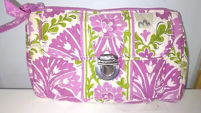 Vera Bradley Julep Tulip Push Lock Clutch Wristlet Wallet  • $14.99