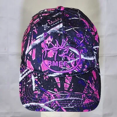 RMEF-Rocky Mountain Elk Foundation Muddy Girl Purple/Pink Camo Adj Hat • $9.99