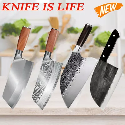 Serbian Forged Kitchen Chef Knife Meat Cleaver Butcher Knife High Carbon Steel • $15.99