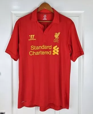 Liverpool F.C Men's Red Warrior Home Short Sleeve Football Shirt Large • £24.80