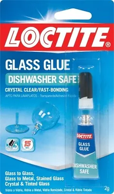 LOCTITE Glass Super Glue CLEAR Dishwasher Safe FAST BONDING Metal Stained 233841 • $6.27