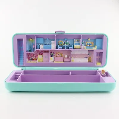 POLLY POCKET 1990 Pencil Case W/1 Original Doll • $89