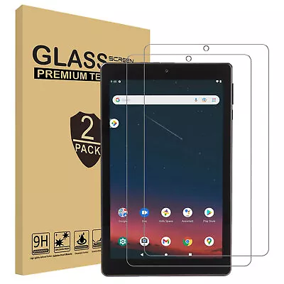 (2 PCS) Tempered Glass Screen Protector For Onn 8  Tablet 2022 (Model:100071483) • $10.99