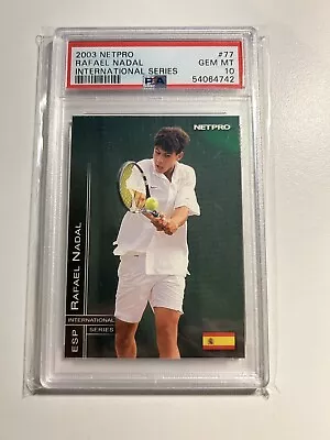 2003 Netpro Rafael Nadal International Series Psa 10 Rookie Card • £125