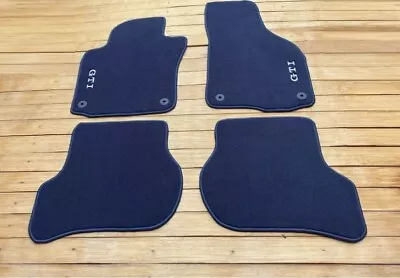$139.92 • Buy For Vw Golf MK5 GTI  Floor Mats Carpet Dark Blue 4pcs 2003-2008 Velour