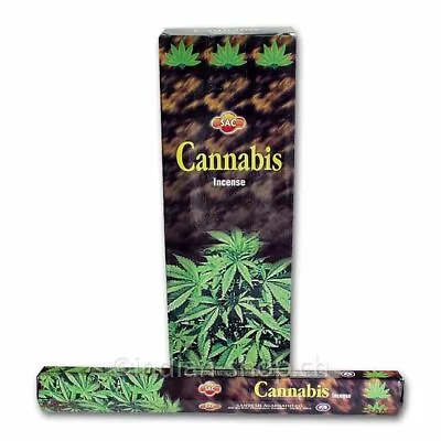 Cannabis Incense Sticks SAC - 6 Packs In A Box - 120 Sticks • £6.25