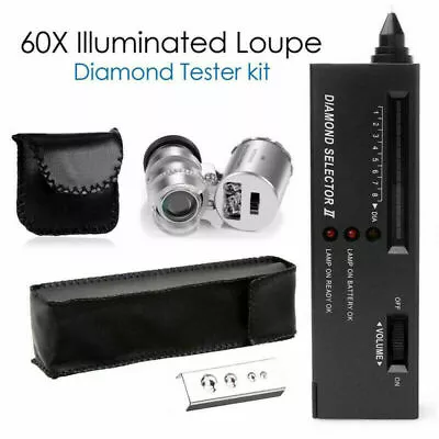 £14.44 • Buy Gold Silver Diamond Gemstones Selector Testing Digital Electronic Tester Kit UK