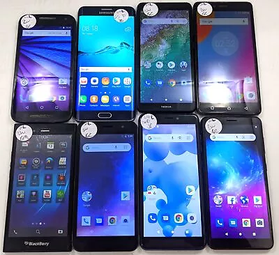 Assorted Unlocked Phones (See Description) Poor Condition Check IMEI Lot Of 8 • $99.96