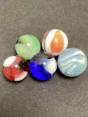 Five Super Nice Shooter Marbles 0.75-0.85” Mint • $5