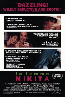 La Femme Nikita (1990) Movie Poster Version B Original SS Unused NM Rolled • $9.99