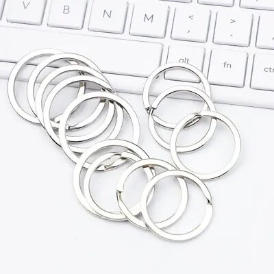 Small - Large 🔑 Silver Metal Split Rings Keyring Jump Hoop Loop Key Keys Ring💍 • £2.95