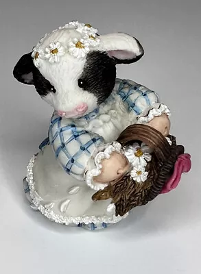 Mary's Moo Moos Flower Girl Figurine 1995 Retired 883MM769 • $12