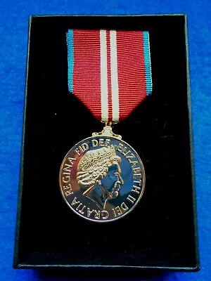 Queens Diamond Jubilee 2012 Full Size Medal & Ribbon + Presentation Box Repro • £22