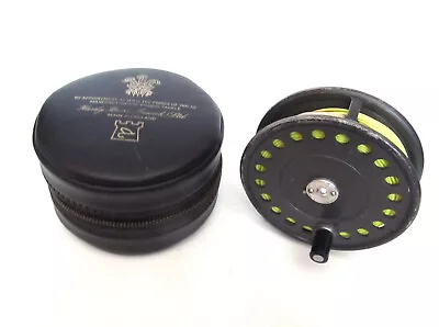 Vintage Hardy St. John Mk. 2 Fly Reel With Case And Line - UK - 3 7/8  Spool • $165