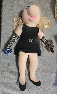 Miss Piggy Plush Doll Leopard Gloves 15  VTG 1998 Applause Kermit Collection NWT • $7.99