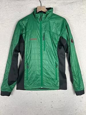 Mammut Guye Jacket Mens Medium Green Full Zip Polartec Alpha Quantum Pertex • $79.88