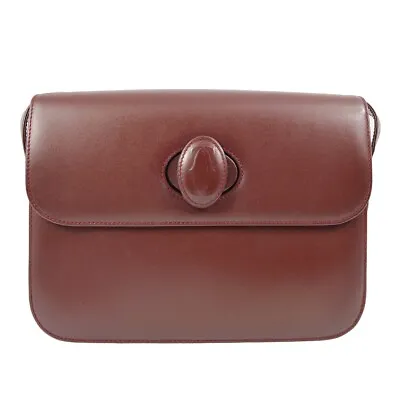 Cartier Bordeaux Must De Cartier Shoulder Bag C24 123299 • $288