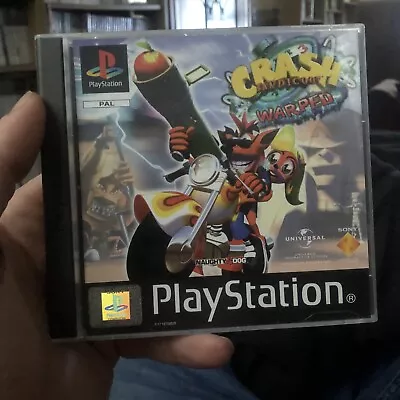 Crash Bandicoot 3 Warped  PS1 - Complete And In Good Condition • £12