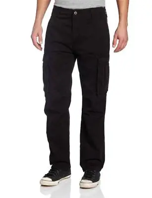 Levi's Strauss Men's Original Relaxed Fit Cargo I Pants Black 124620011 • $52.45