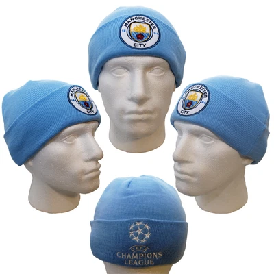 £22.99 • Buy Manchester City FC Hat Knitted Bronx Sky Blue UEFA Champions League Official
