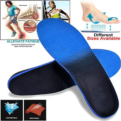 Shoe Insoles Inserts Pads Orthotic Arch Support Cushion Plantar Pain Relief US • $11.99