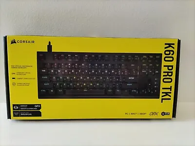 Corsair K60 RGB PRO TKL Mechanical Gaming Keyboard BRAND NEW SEALED. • £82.99