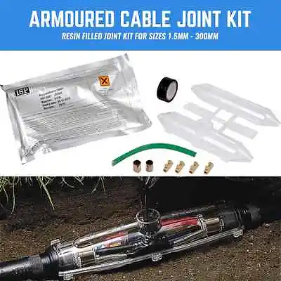 Armoured Cable Joint Kit Swa Cable Resin Filled Joint 1.5mm- 300mm 2 Core-4 Core • £17.45